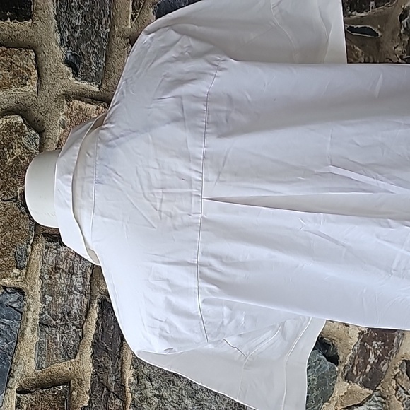 ZARA SHIRT DRESS WITH STRIPE White Size Medium - Picture 8 of 10